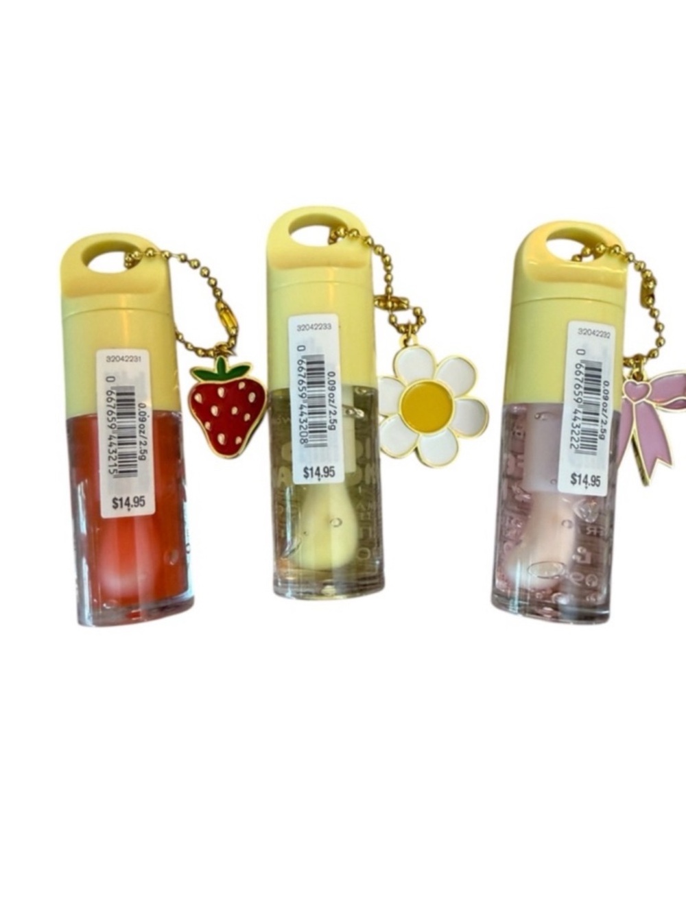 NEW!! 3X Bath & Body Works Lip Oil Collection Set Bundle with Charms - Picture 3 of 11